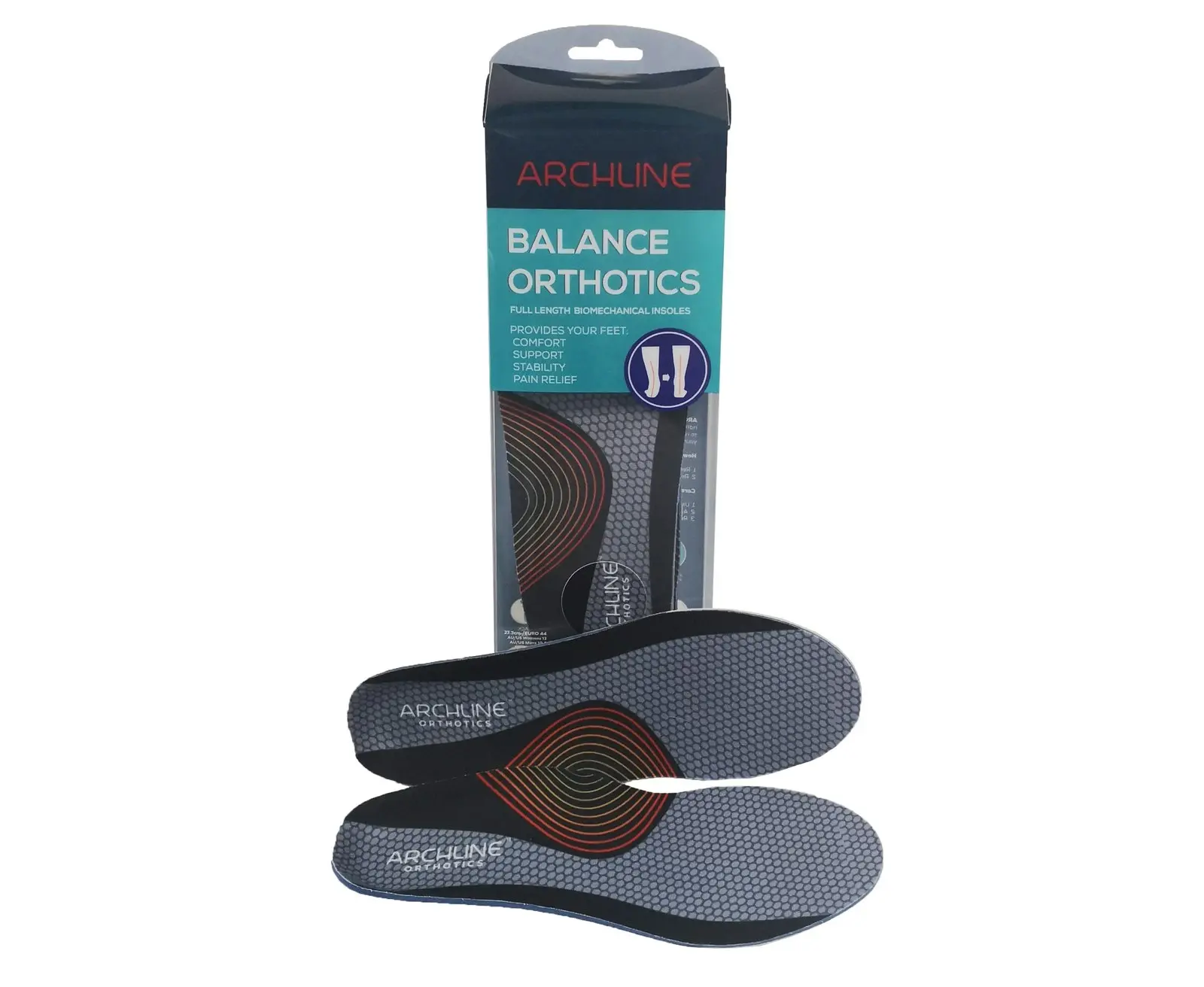 Archline Orthotics Insoles Balance Full Length Arch Support Pain Relief