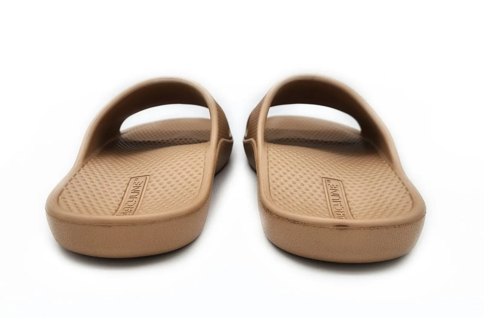 Archline Rebound Orthotic Slides Flip Flop Thongs Slip On Arch Support - Putty