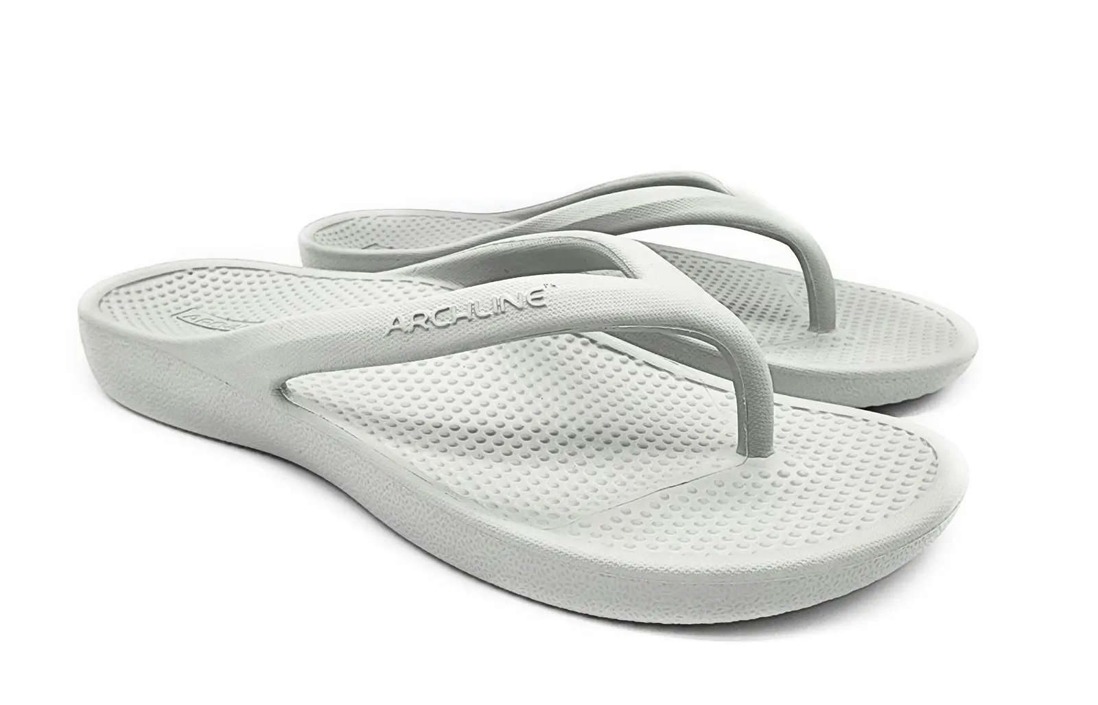 Archline Orthotic Foam Thongs Arch Support Flip Flops Orthopedic Rebound - Grey