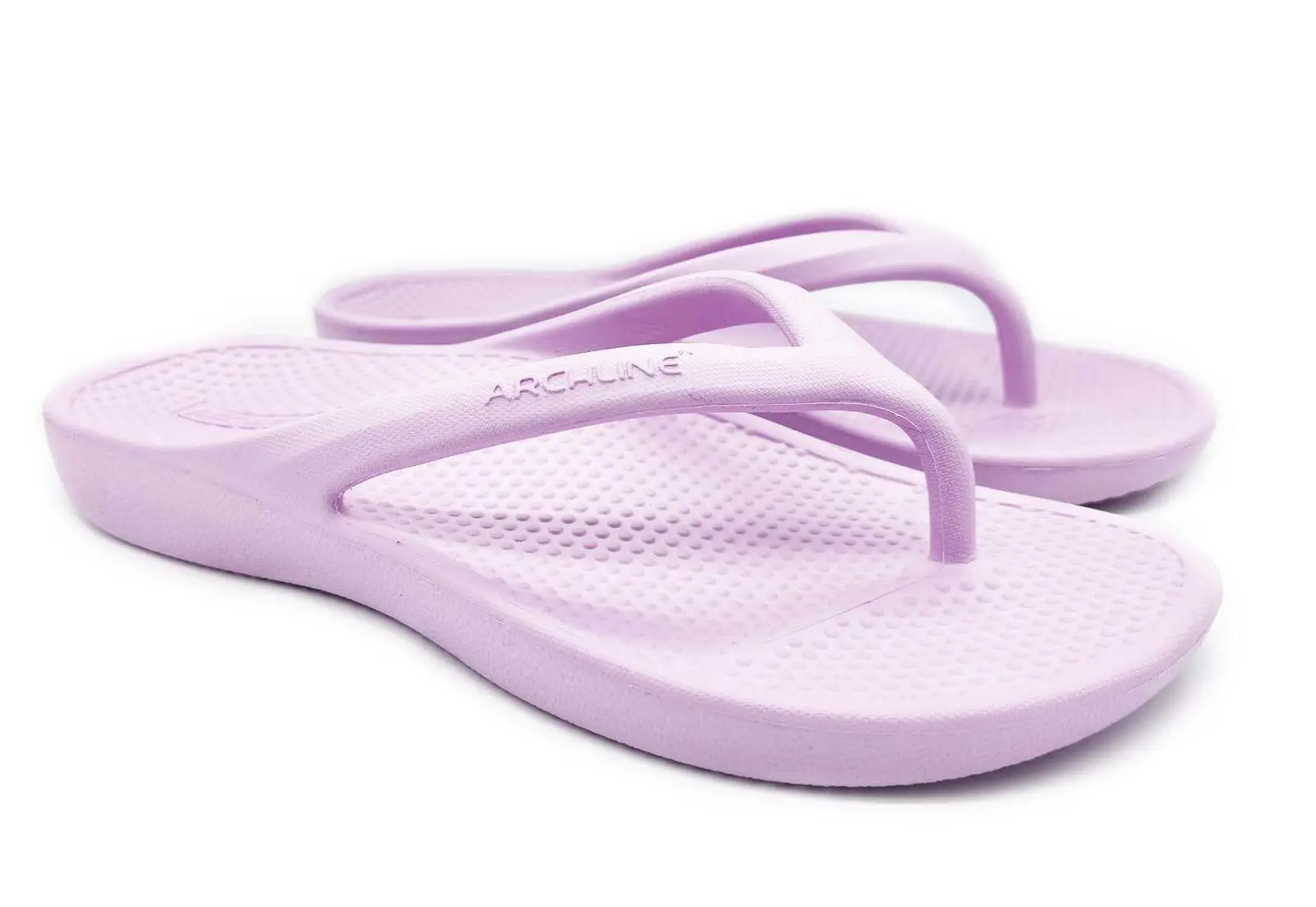 Archline Orthotic Foam Thongs Arch Support Flip Flops Orthopedic Rebound - Lilac