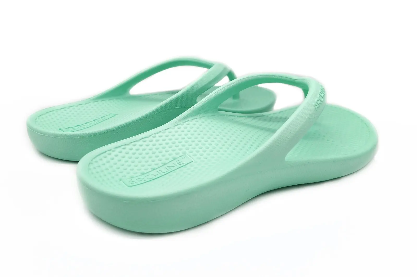 Archline Orthotic Foam Thongs Arch Support Flip Flops Orthopedic Rebound - Mint Green