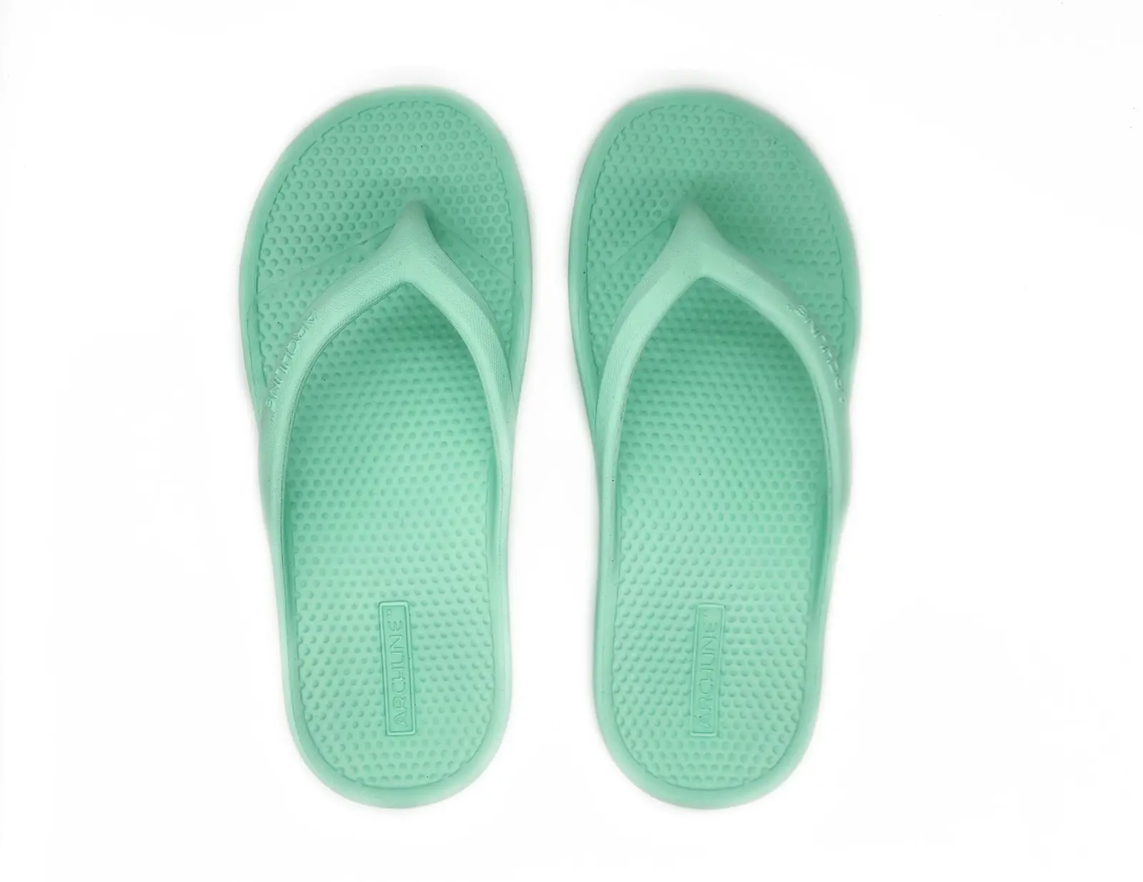 Archline Orthotic Foam Thongs Arch Support Flip Flops Orthopedic Rebound - Mint Green