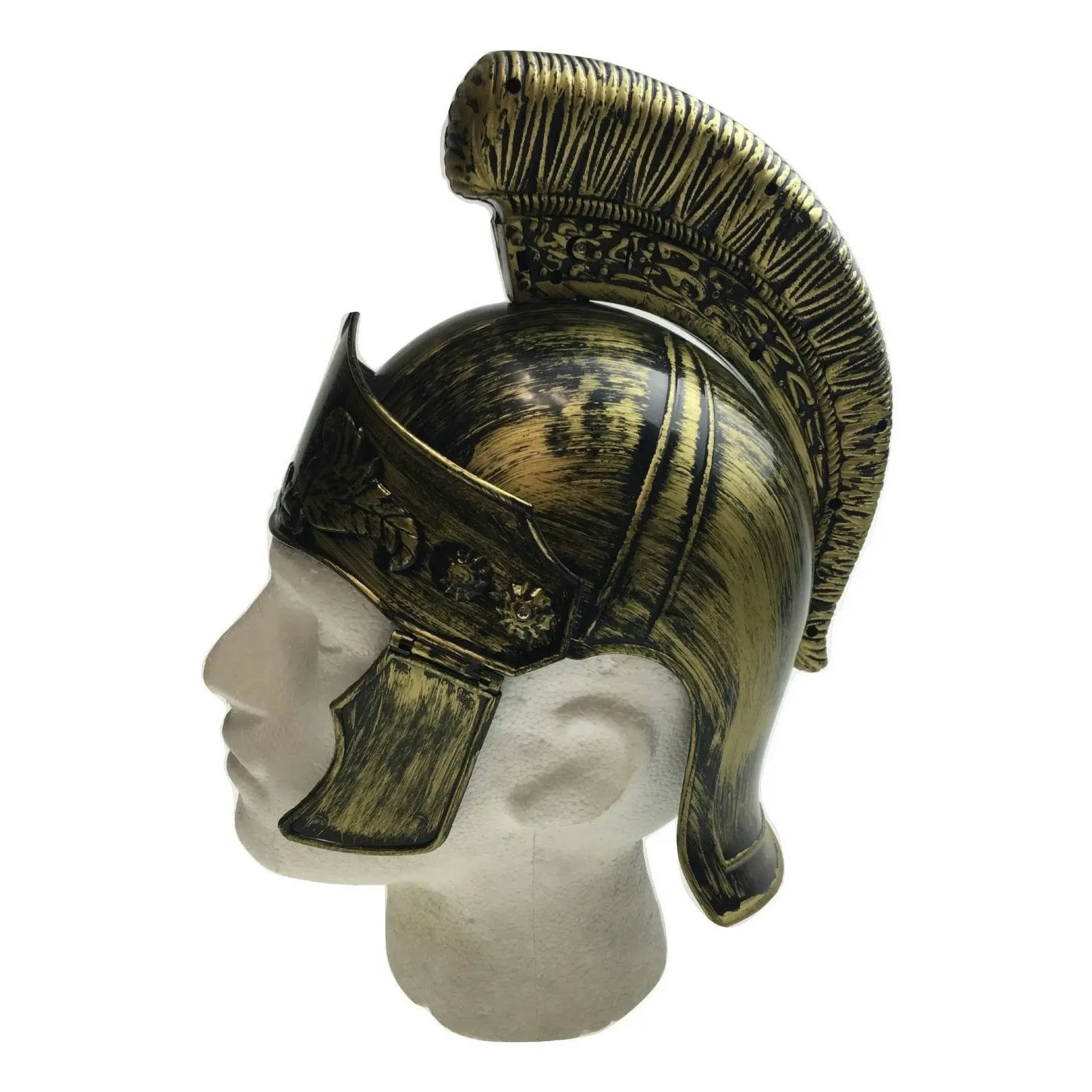 Deluxe VIKING HELMET Roman Costume Medieval Fancy Dress Warrior Armour Party Hat