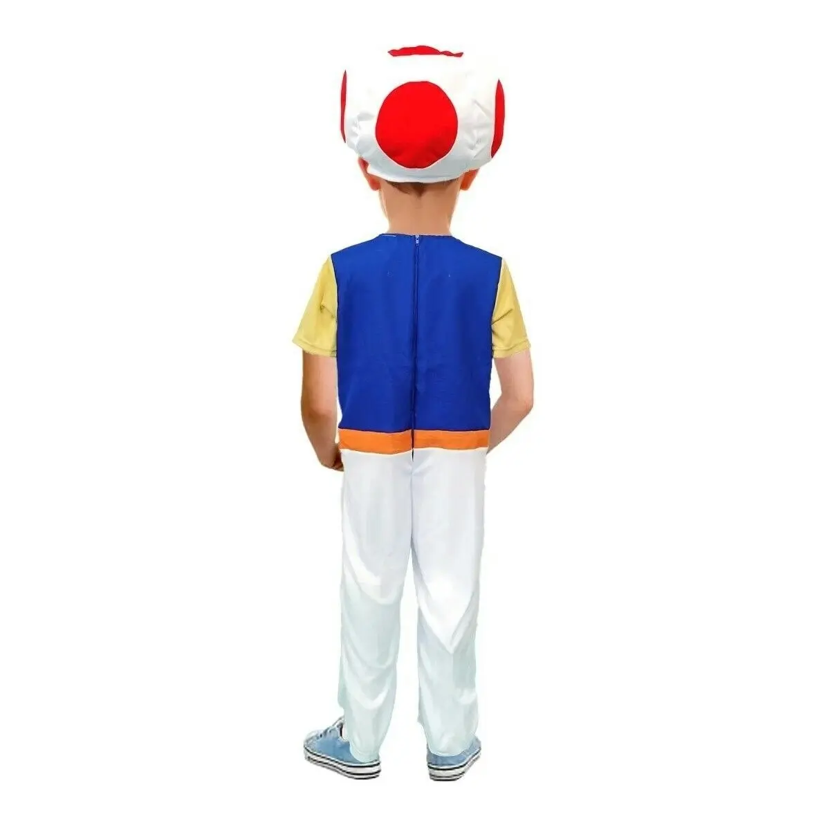 Boys Super Mario Mushroom Toad Cosplay Costume Kids Party Outfit