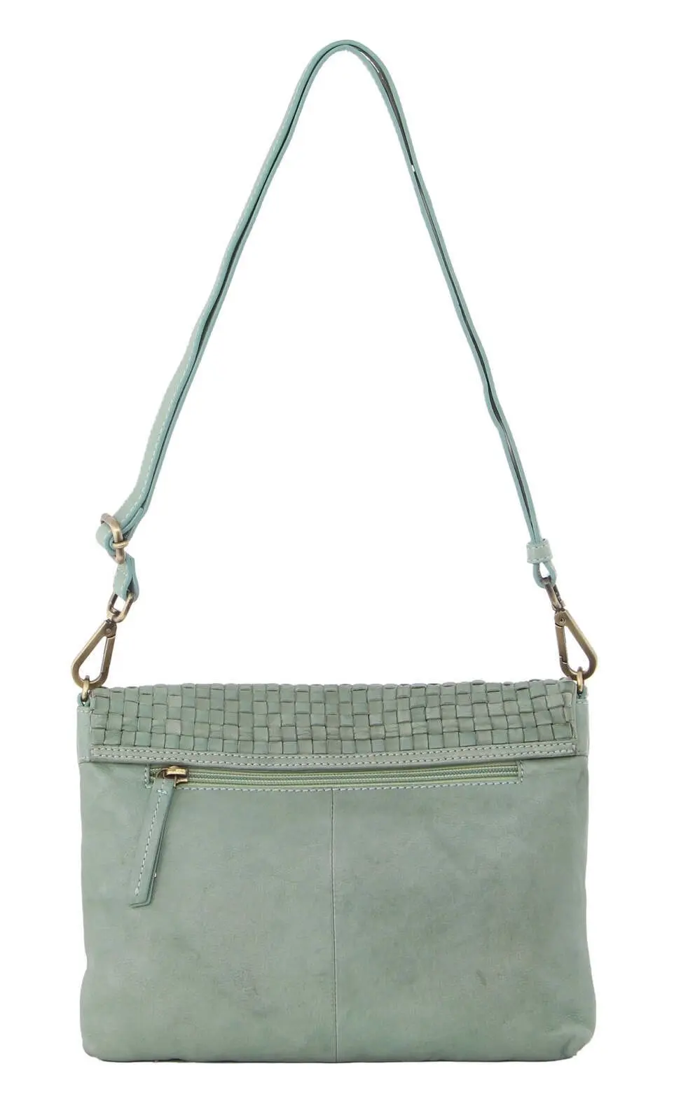 3-Piece Set Pierre Cardin Womens Woven Cross-Body Bag - Mint Green