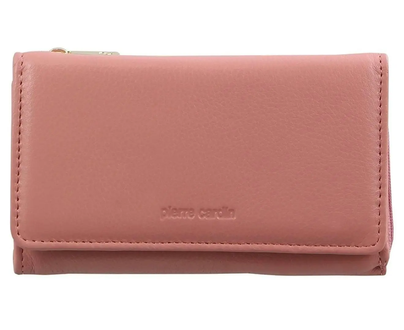 Pierre Cardin Womens Soft Italian Leather RFID Purse Wallet Rustic - Pink