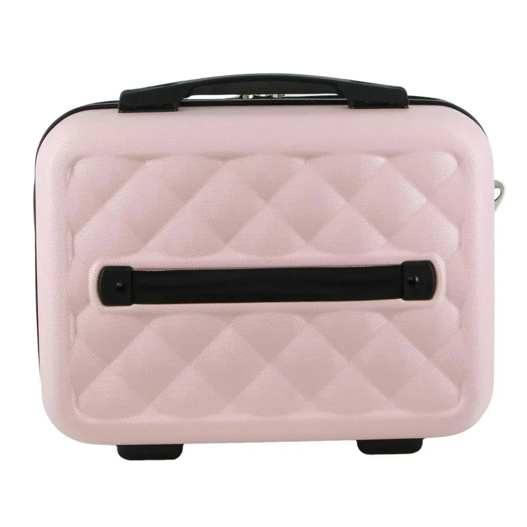 Pierre Cardin Beauty Case Hard Shell Makeup Cosmetic Organizer Travel - Rose