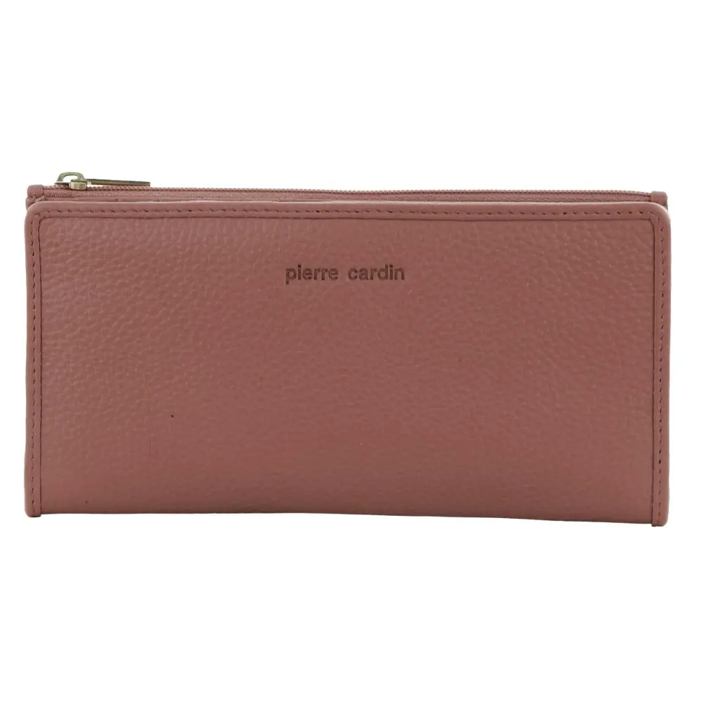 Pierre Cardin Ladies Womens Soft Italian Leather RFID Purse Wallet in Casia Rose