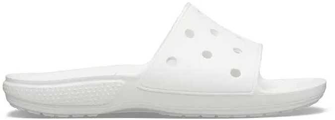 Crocs Mens Classic Slide Sandals Flip Flops Thongs - White