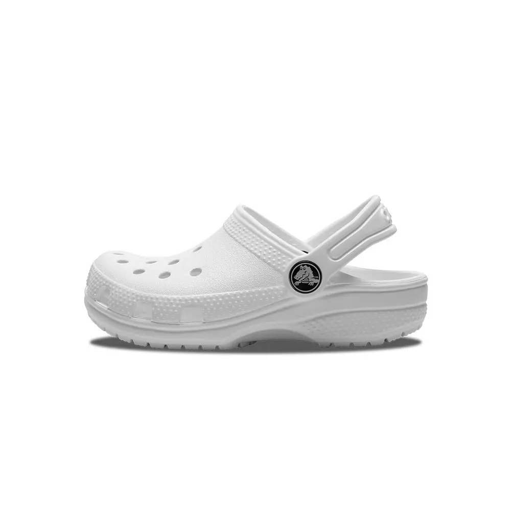 Crocs Kids Classic Clog Sandals Slippers Breathable Shoes in White