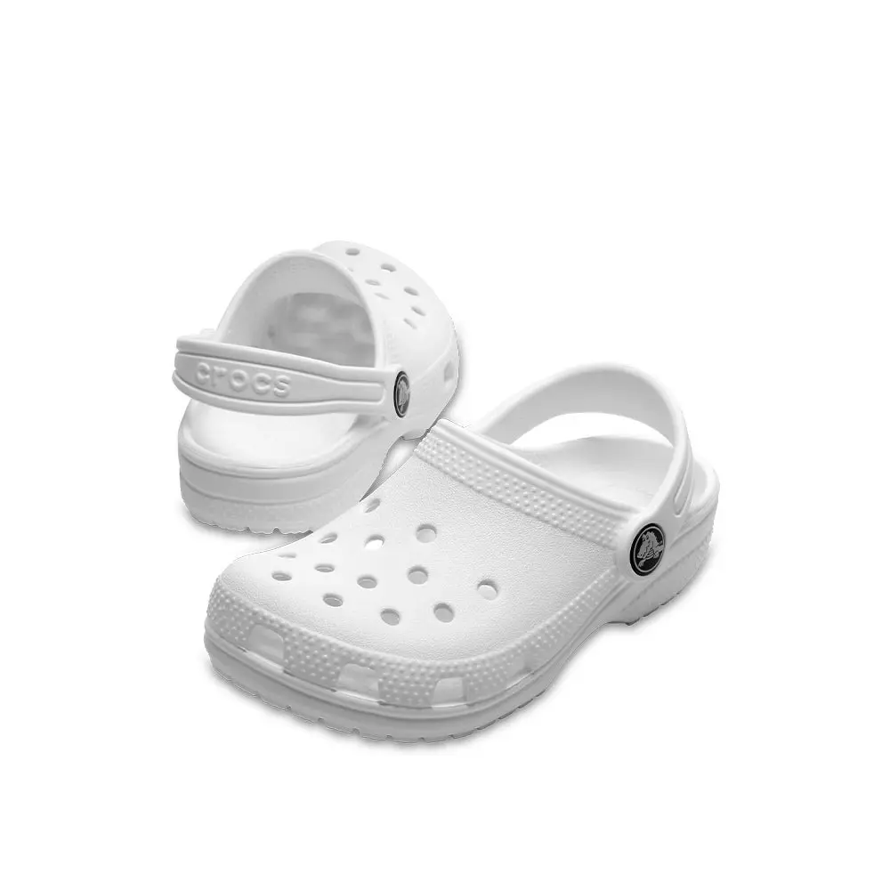 Crocs Kids Classic Clog Sandals Slippers Breathable Shoes in White