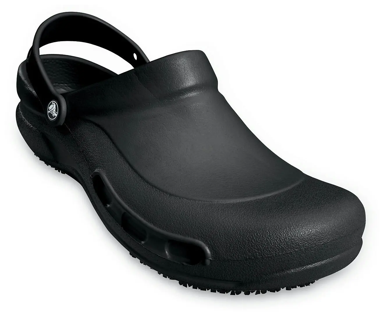 Crocs Bistro Slip Resistant Clogs Shoes Sandals Work Occupational - Black - Mens US 11/Womens US 13