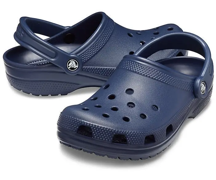 Crocs Classic Clogs Roomy Fit Sandal Clog Sandals Slides Waterproof - Navy - US Men's 13