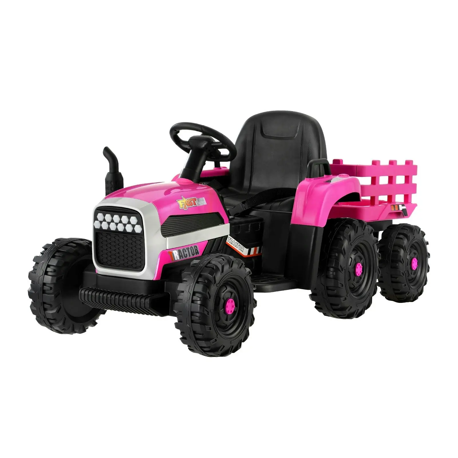 Mazam Kids Ride On Car Tractor Toy 12V Electric Remote Control Pink