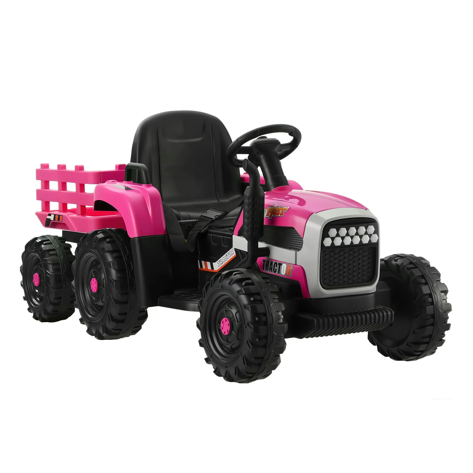 Mazam Kids Ride On Car Tractor Toy 12V Electric Remote Control Pink