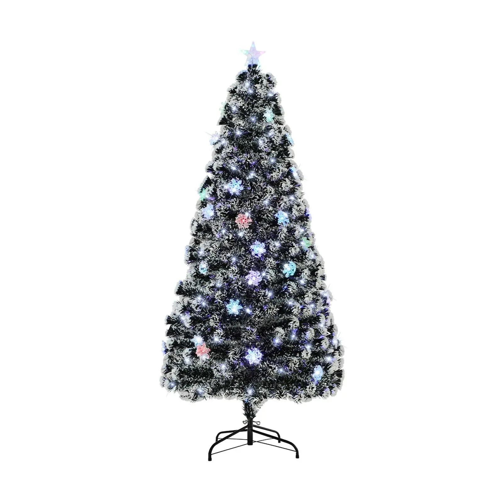 Mazam LED Christmas Tree 6FT 1.8M Xmas trees Optic Fibre  Multi Colour 230 Tips