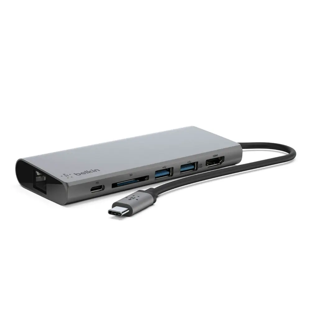 Belkin Usb-c Multimedia Hub - Grey