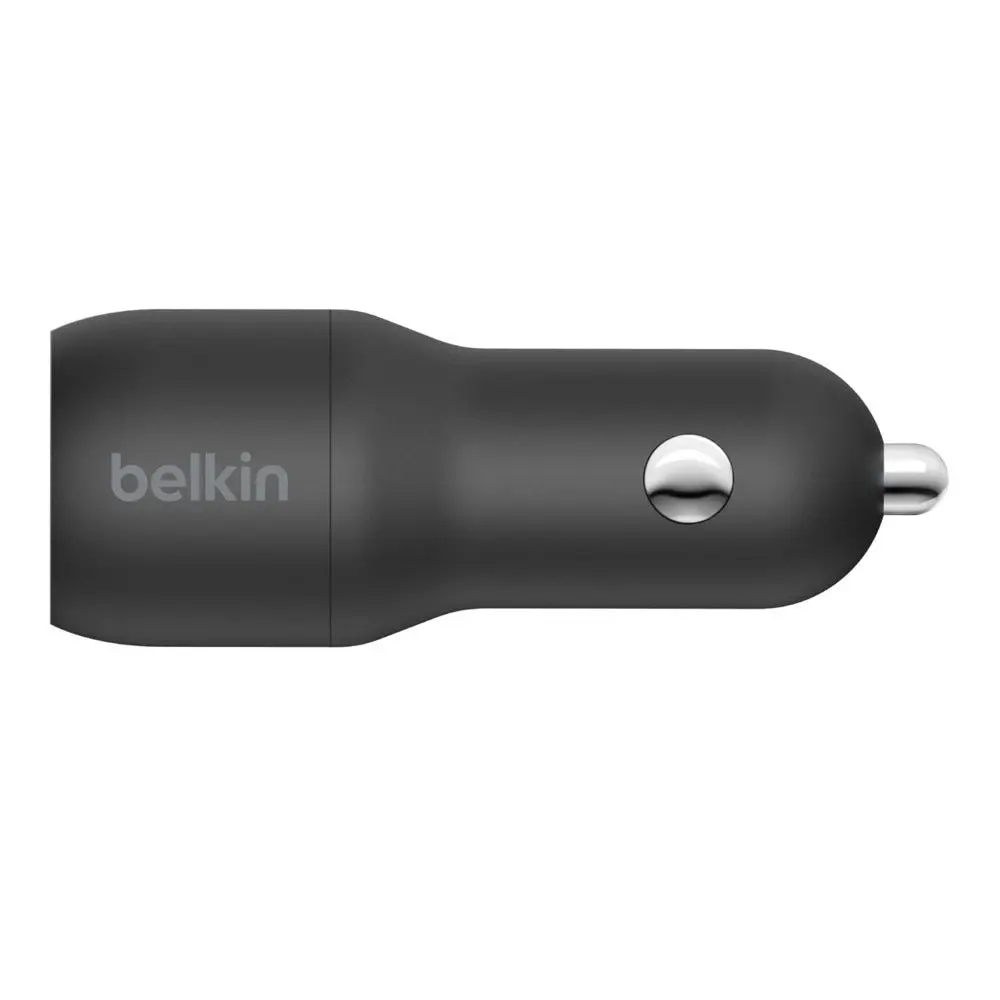 Belkin Boost Charge Dual Usb-a Car Charger 24w - Black