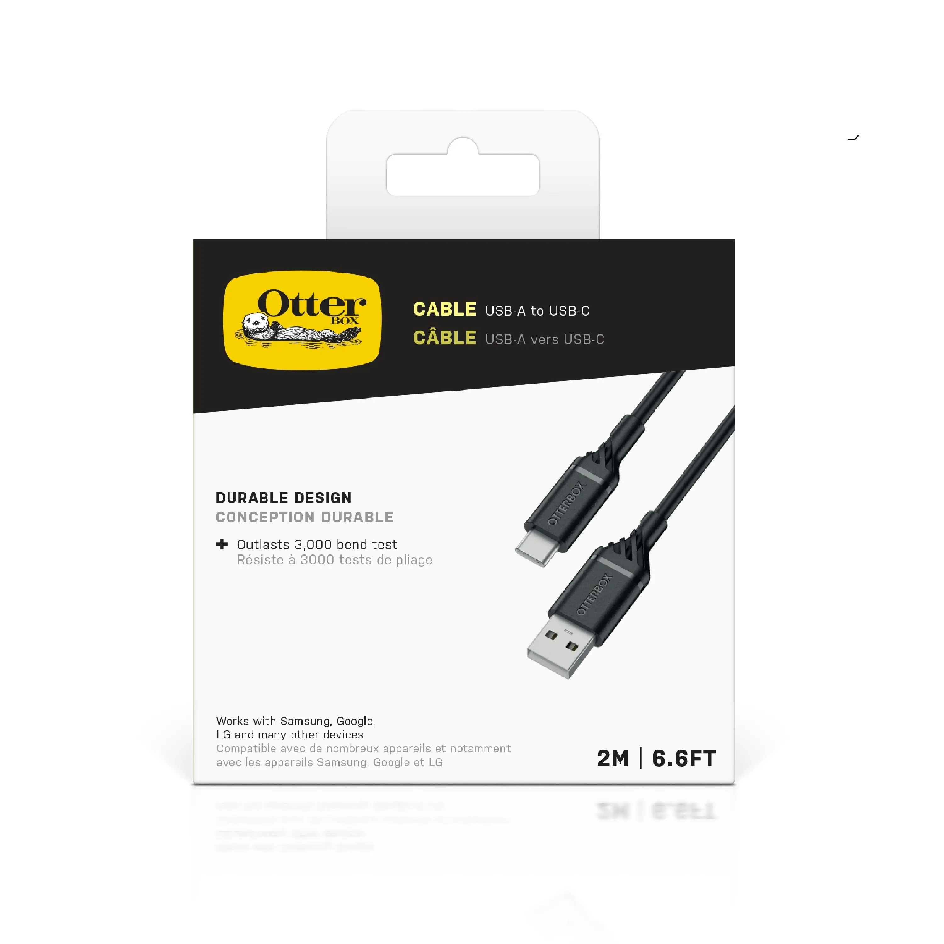 Otterbox Usb-c To Usb-a Cable 2m - Black