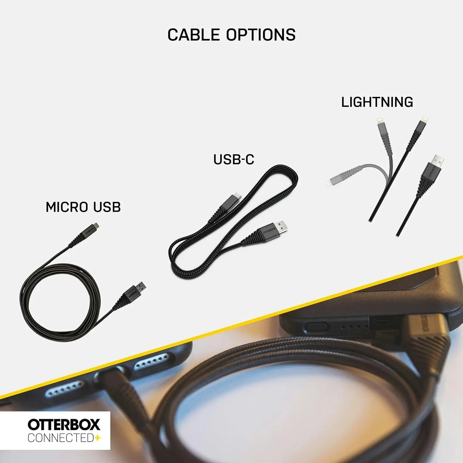 Otterbox Usb-c To Usb-a Cable 2m - Black