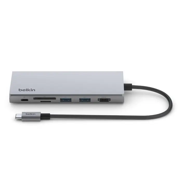 Belkin Connect Usb-c 7-in-1 Docking Station - Grey