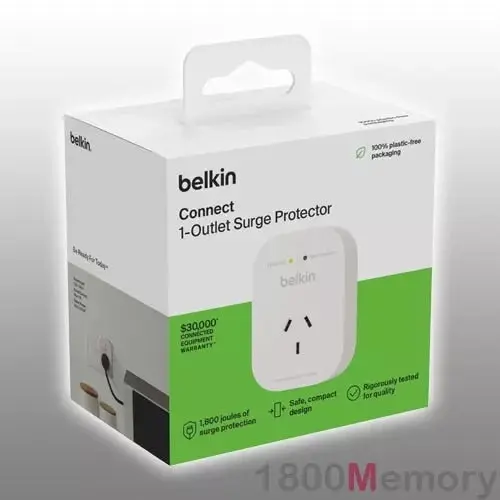 Belkin 1-outlet 1800 J Surge Protection - White