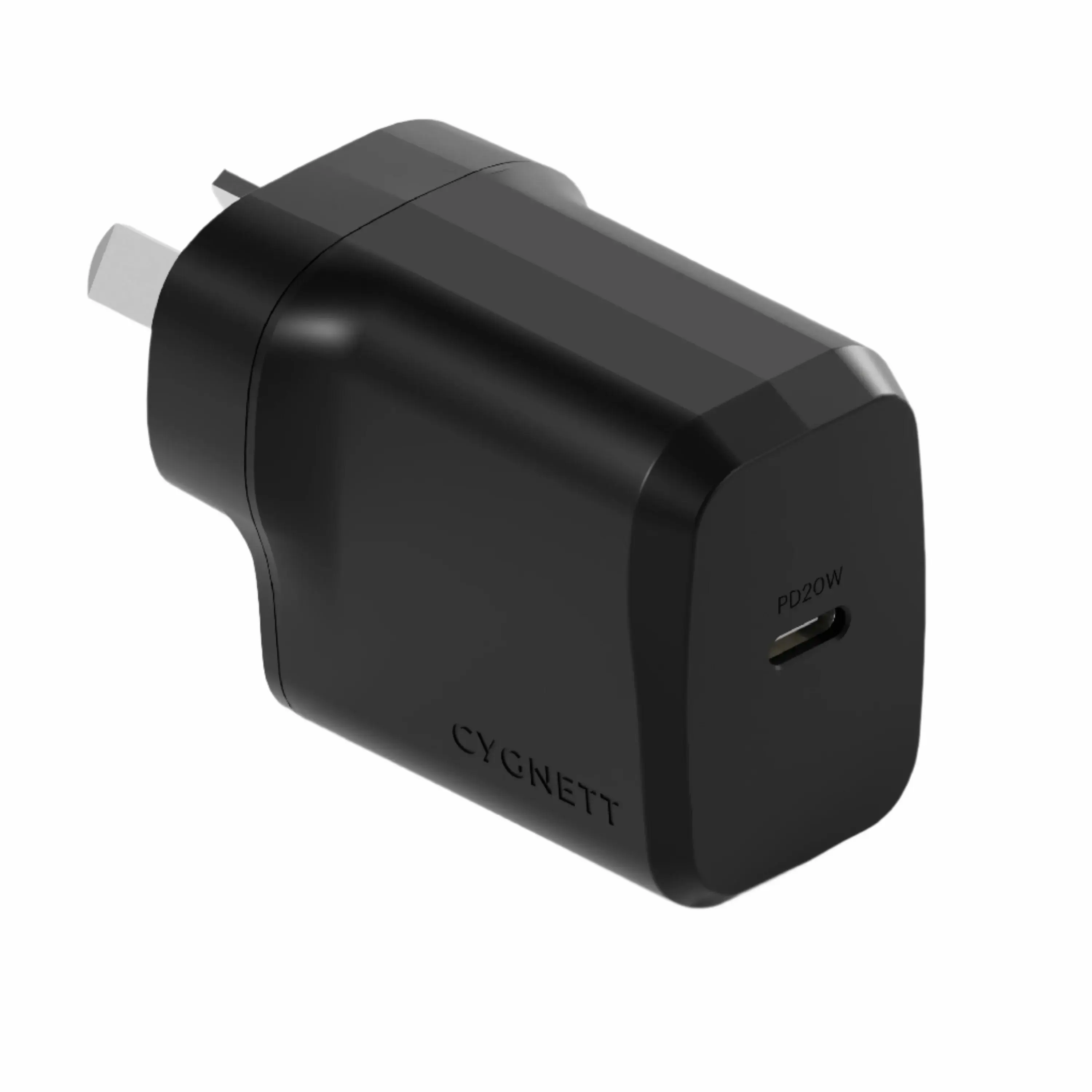 Cygnett Powerplus 30w Usb-c Pd Gan Fast Wall Charger - Black