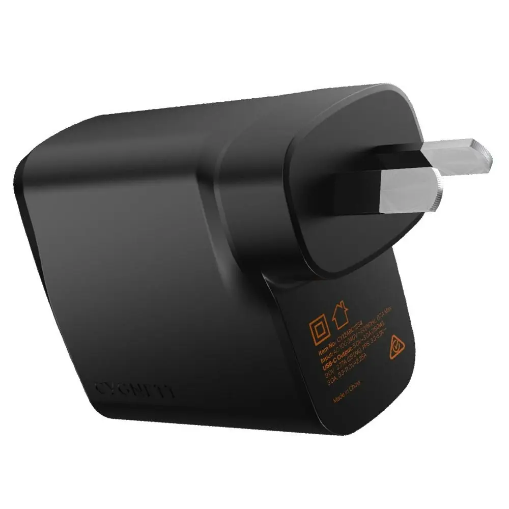 Cygnett Powerplus 45w Usb-c Pd Gan Fast Wall Charger - Black