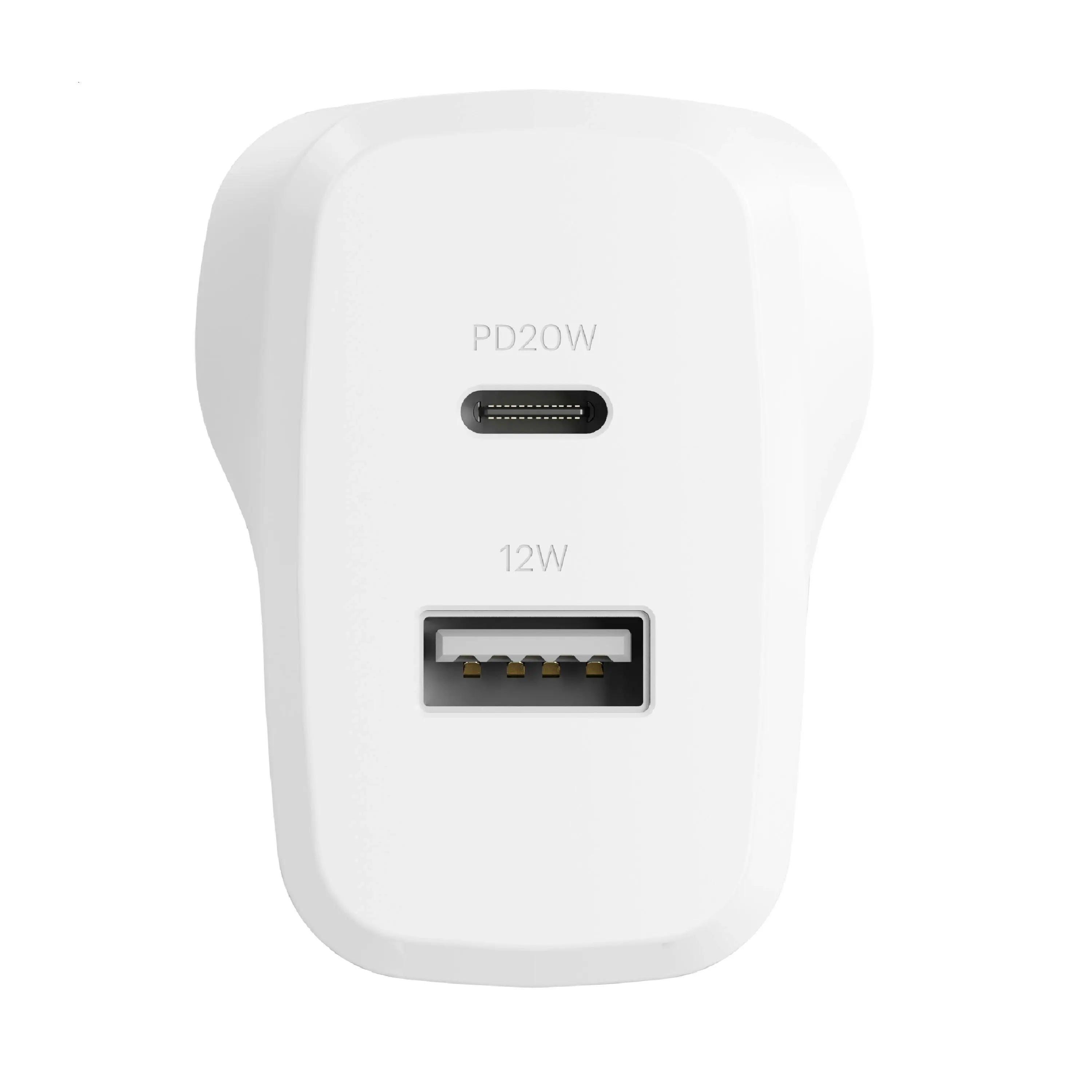 Cygnett Powerplus 32w Dual Port Pd Fast Wall Charger - White