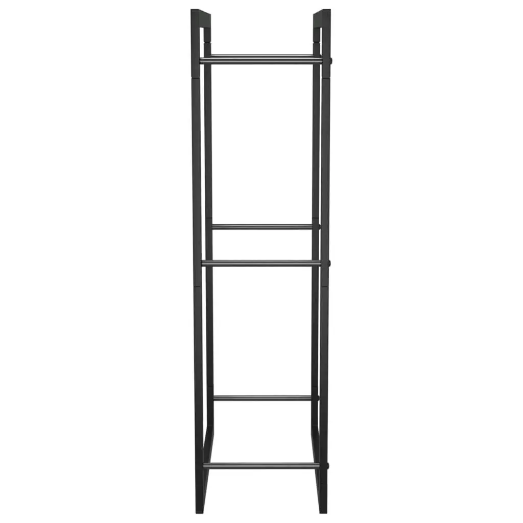 Firewood Rack Matt Black 50x28x94 cm Steel 350305