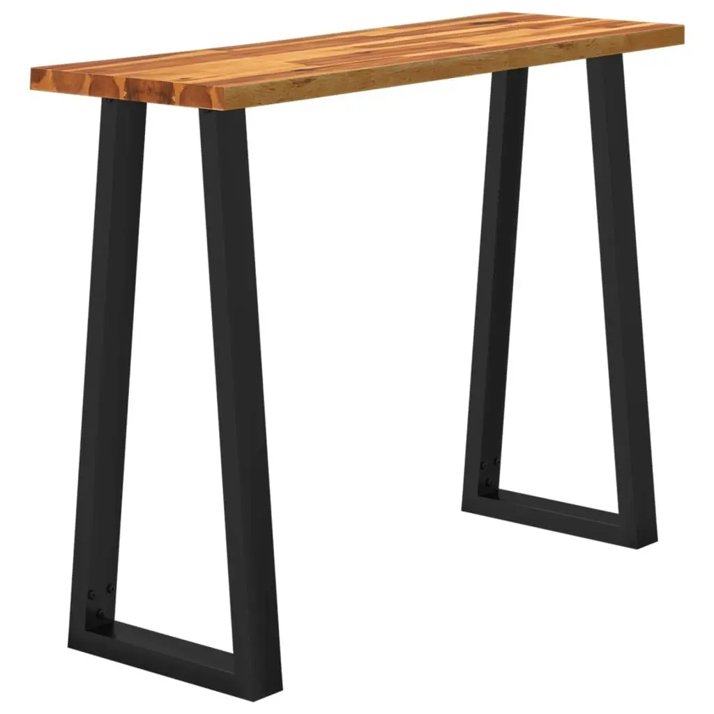 Console Table with Live Edge 110x35x80 cm Solid Wood Acacia 353296