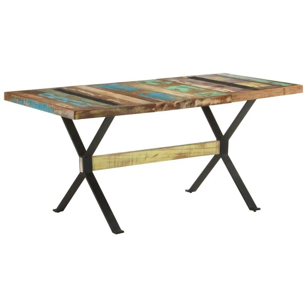 Dining Table 160x80x76 cm Solid Reclaimed Wood 321609