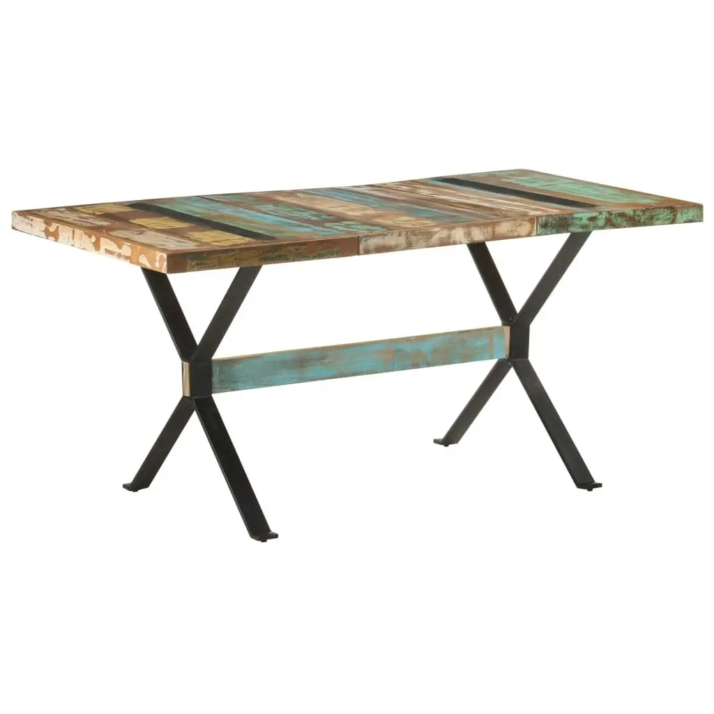 Dining Table 160x80x76 cm Solid Reclaimed Wood 321609