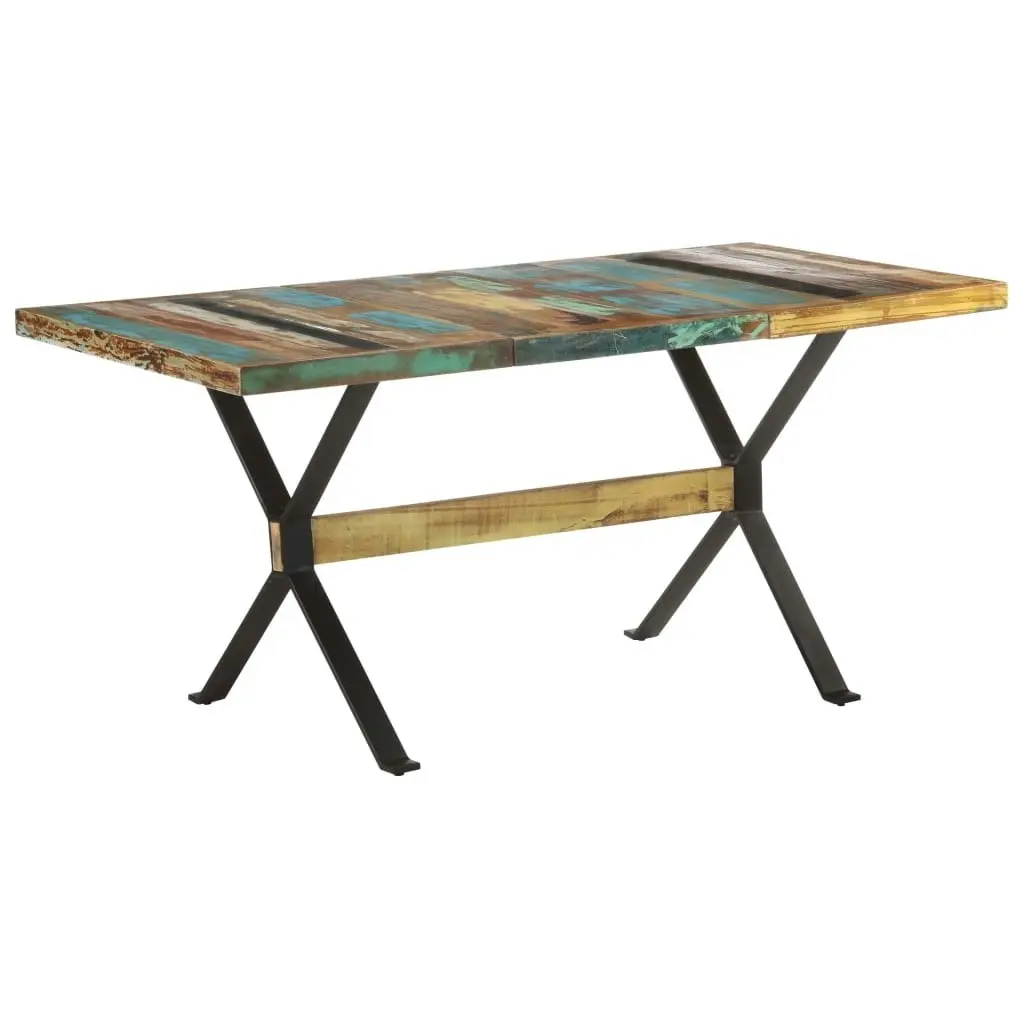 Dining Table 160x80x76 cm Solid Reclaimed Wood 321609