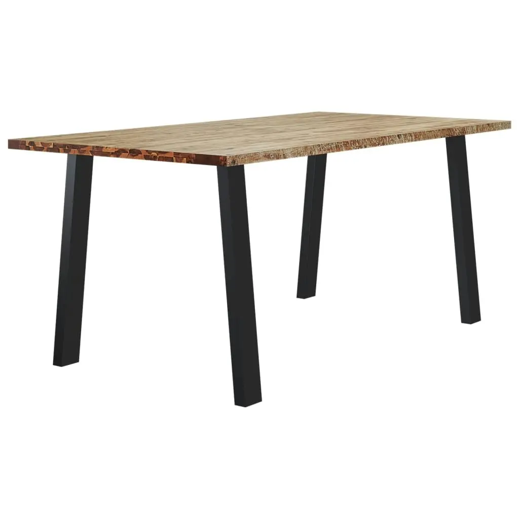 Dining Table 150x90x75 cm Solid Wood Acacia 353298