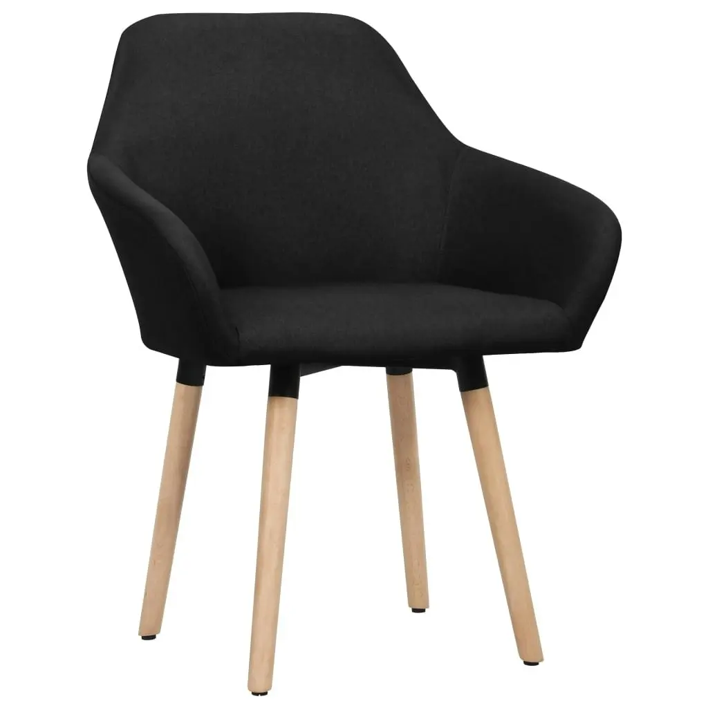 Dining Chairs 2 pcs Black Fabric 283465