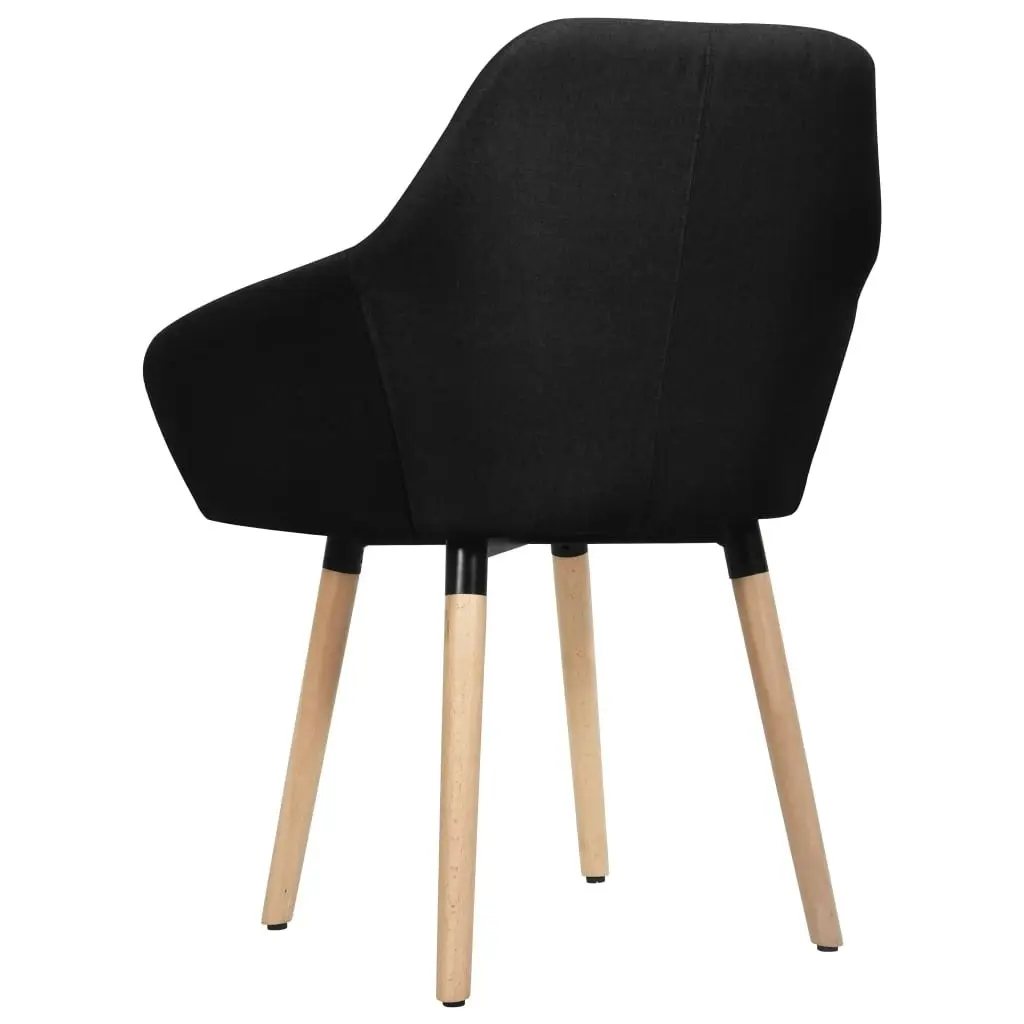 Dining Chairs 2 pcs Black Fabric 283465