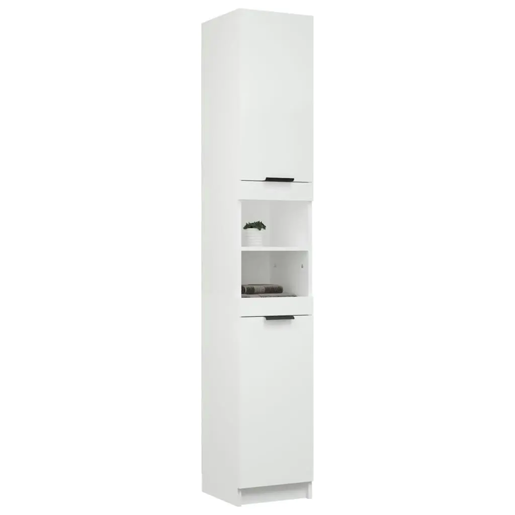 Bathroom Cabinet White 32x34x188.5 cm Engineered Wood 811322