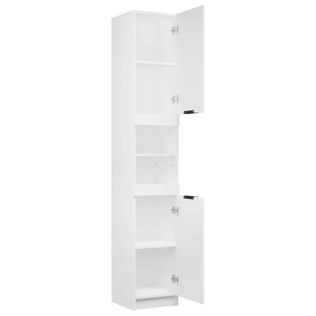 Bathroom Cabinet White 32x34x188.5 cm Engineered Wood 811322