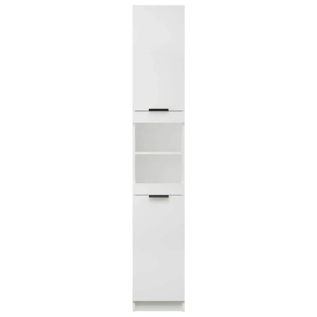 Bathroom Cabinet White 32x34x188.5 cm Engineered Wood 811322