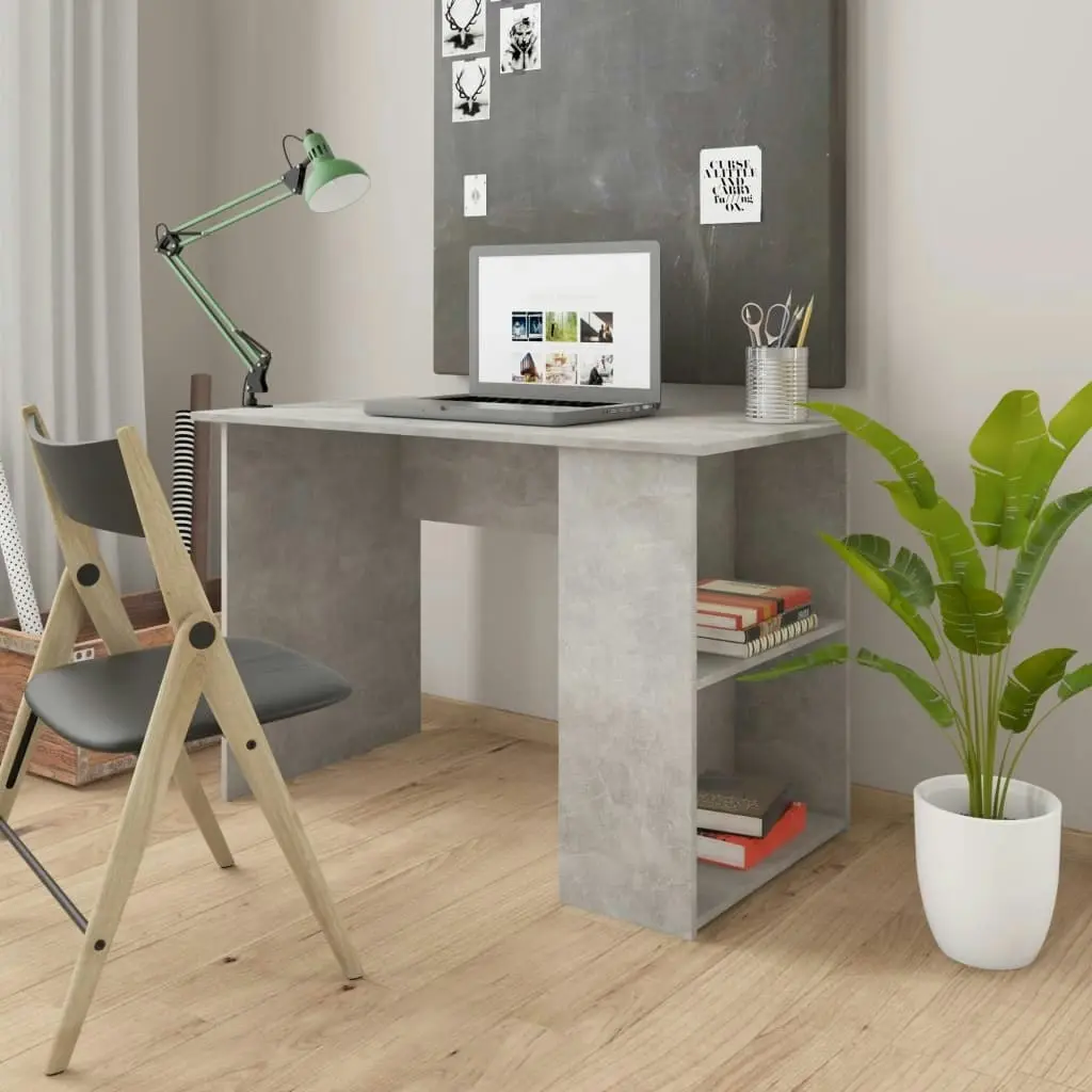 Desk Concrete Grey 110x60x73 cm Chipboard 800580