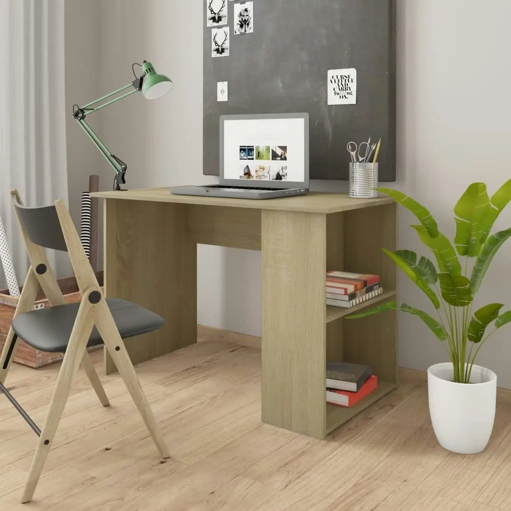 Desk Sonoma Oak 110x60x73 cm Engineered Wood 800579