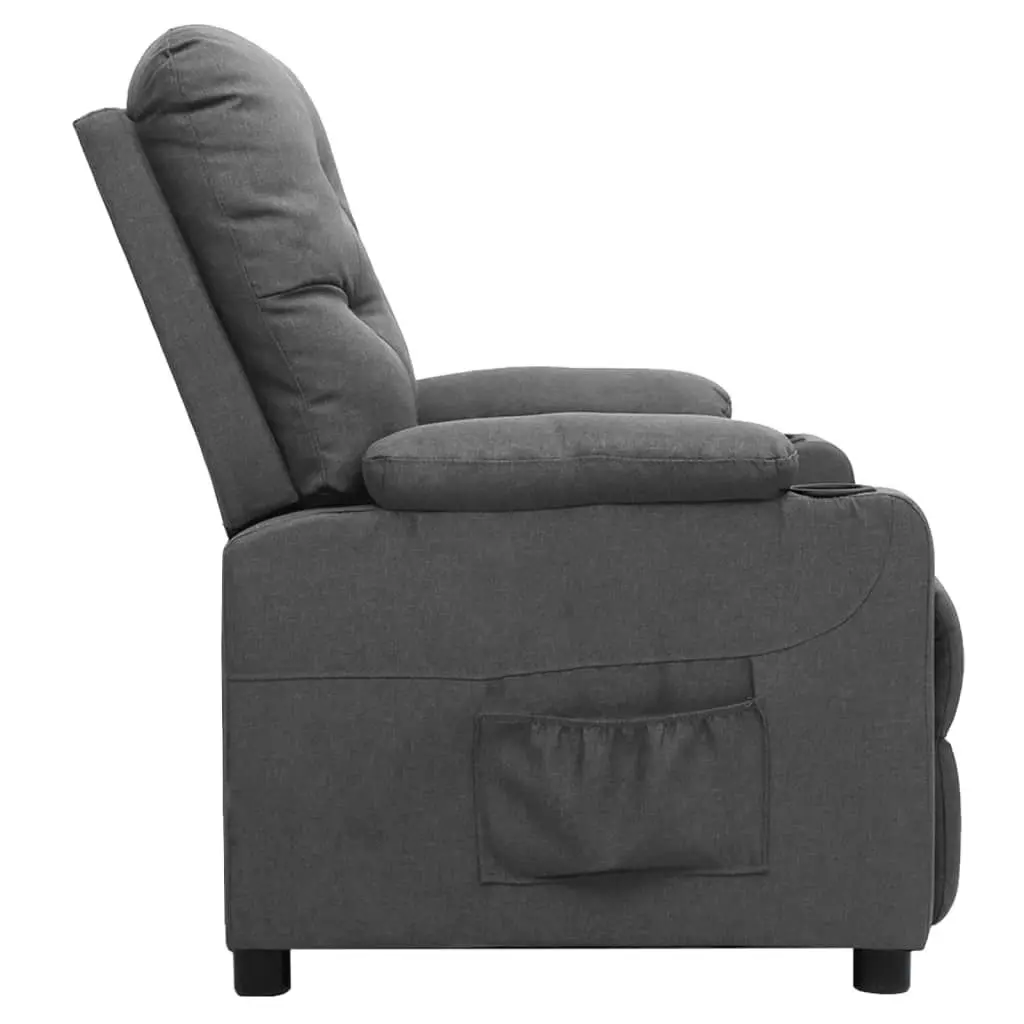 Recliner Chair Light Grey Fabric 339102