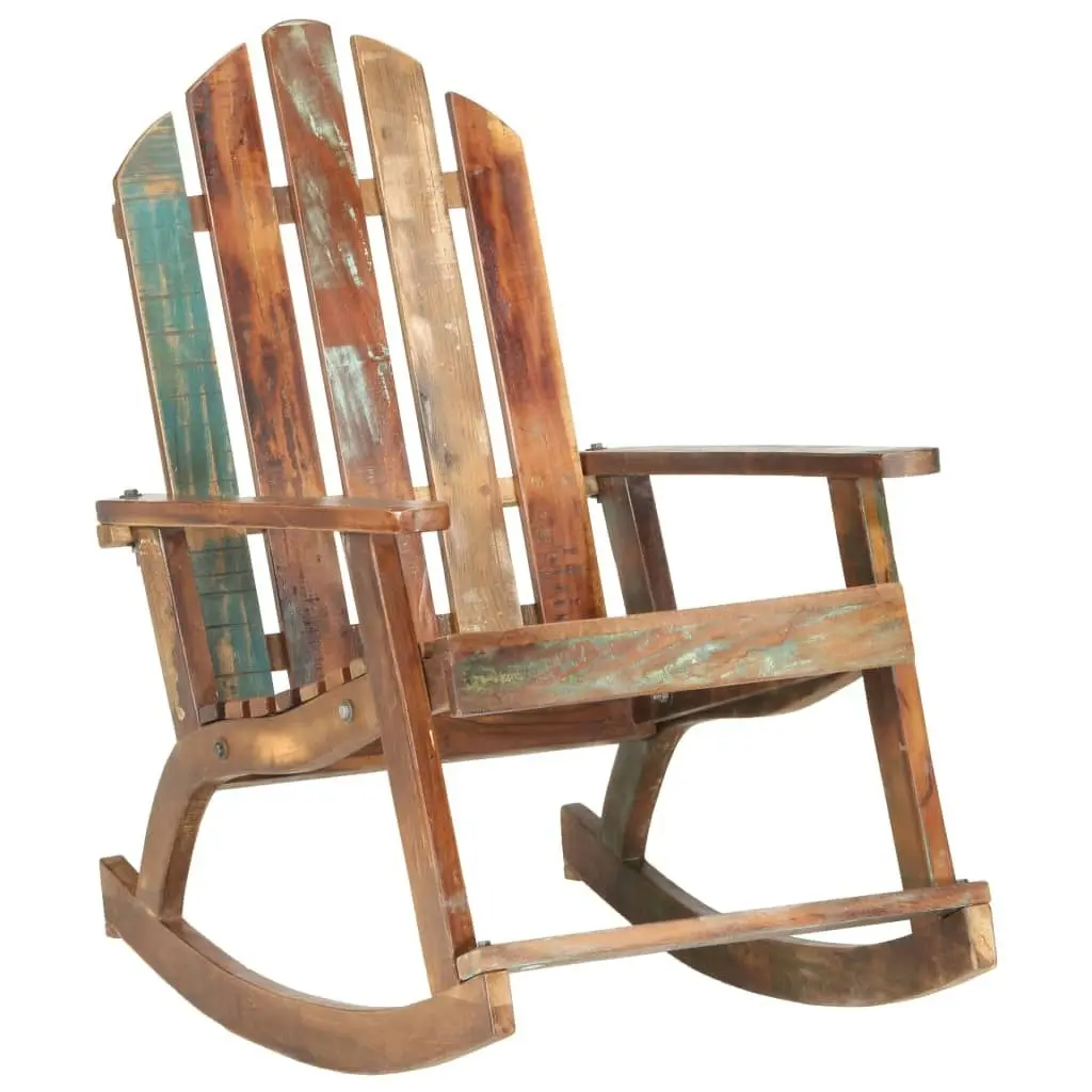 Garden Rocking Chair Solid Reclaimed Wood 285882