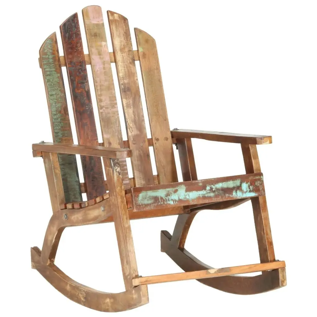 Garden Rocking Chair Solid Reclaimed Wood 285882