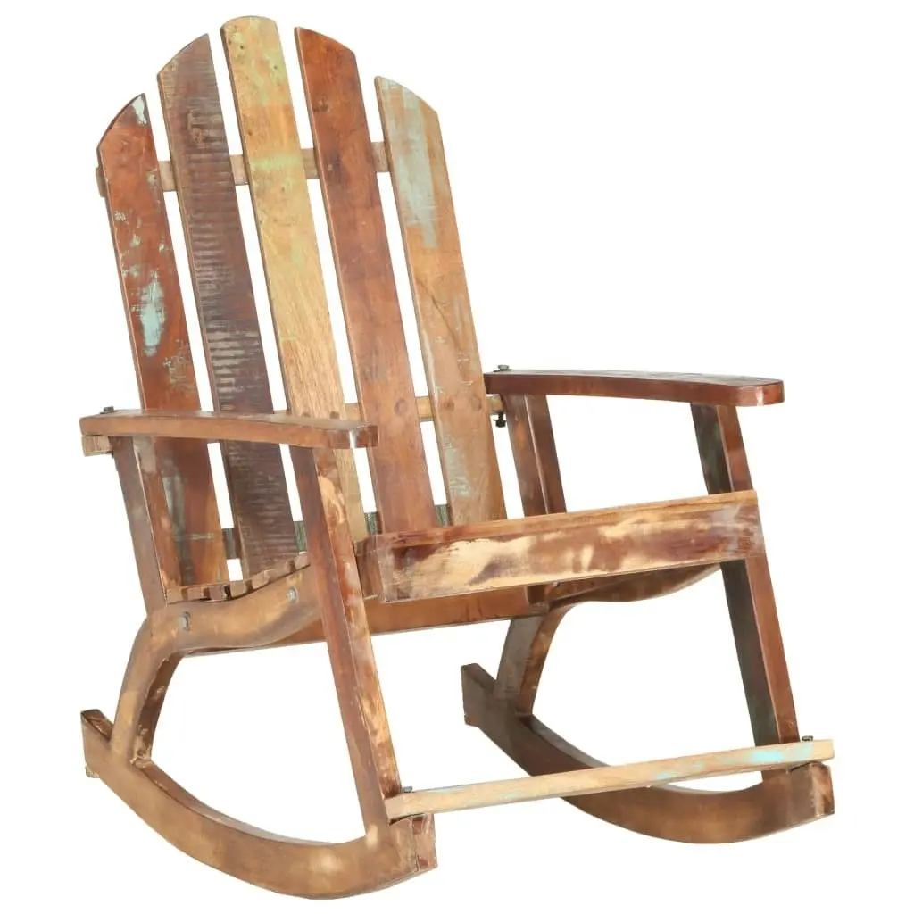 Garden Rocking Chair Solid Reclaimed Wood 285882