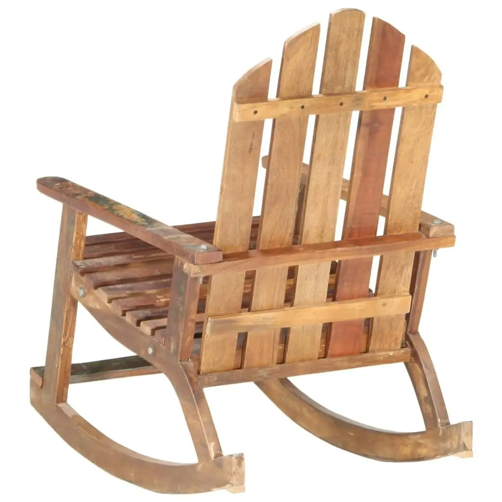 Garden Rocking Chair Solid Reclaimed Wood 285882