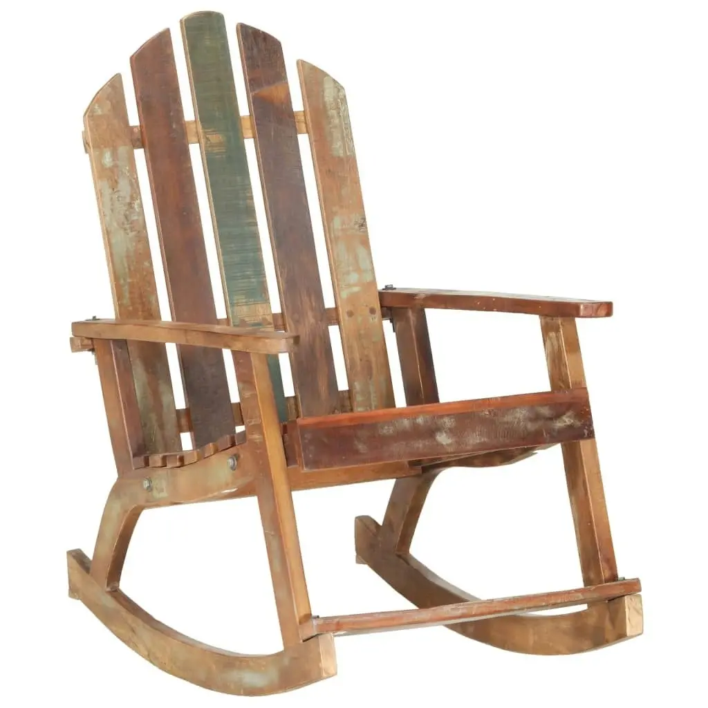 Garden Rocking Chair Solid Reclaimed Wood 285882