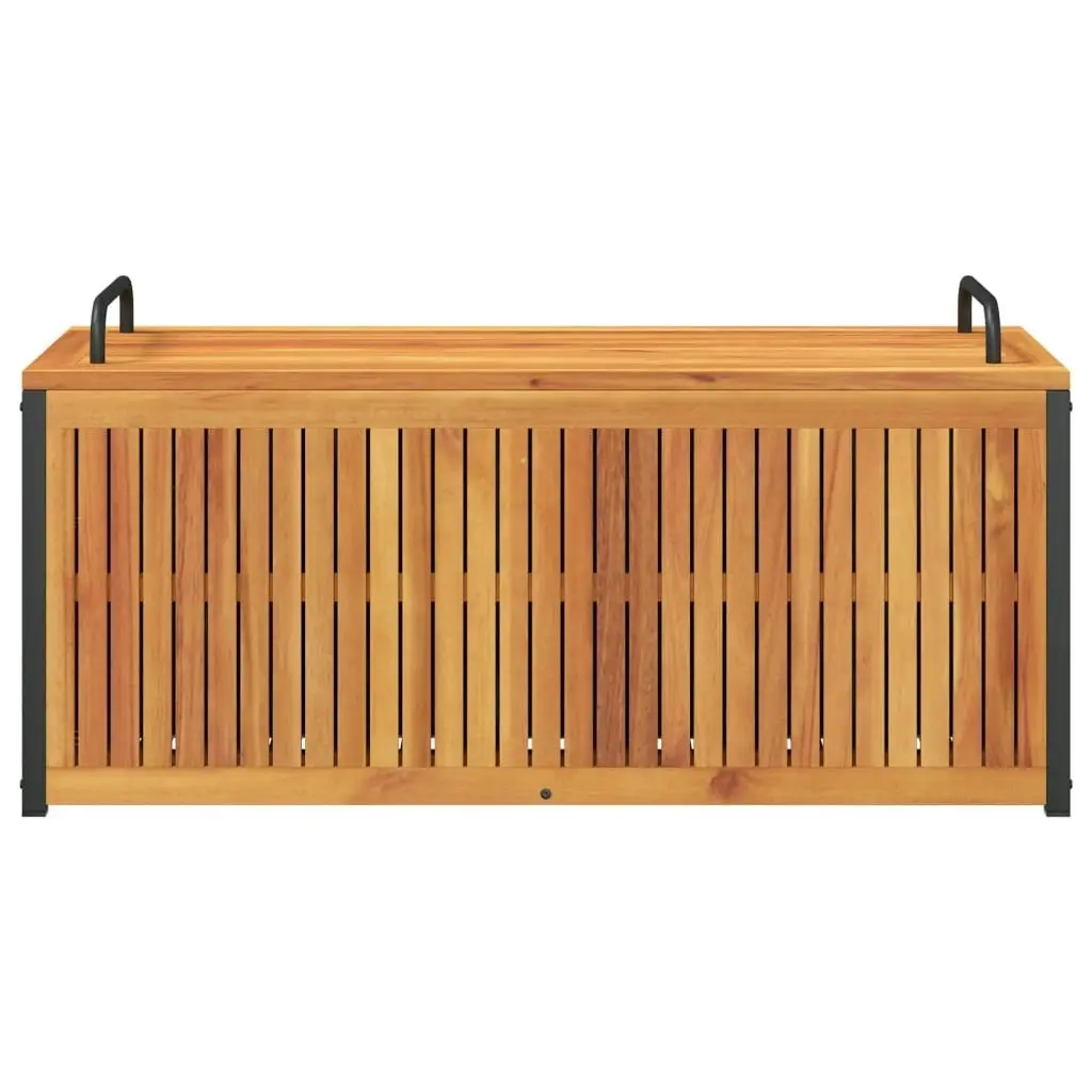 Outdoor Cushion Box 110x45x42/53 cm Solid Wood Acacia and Steel 367609