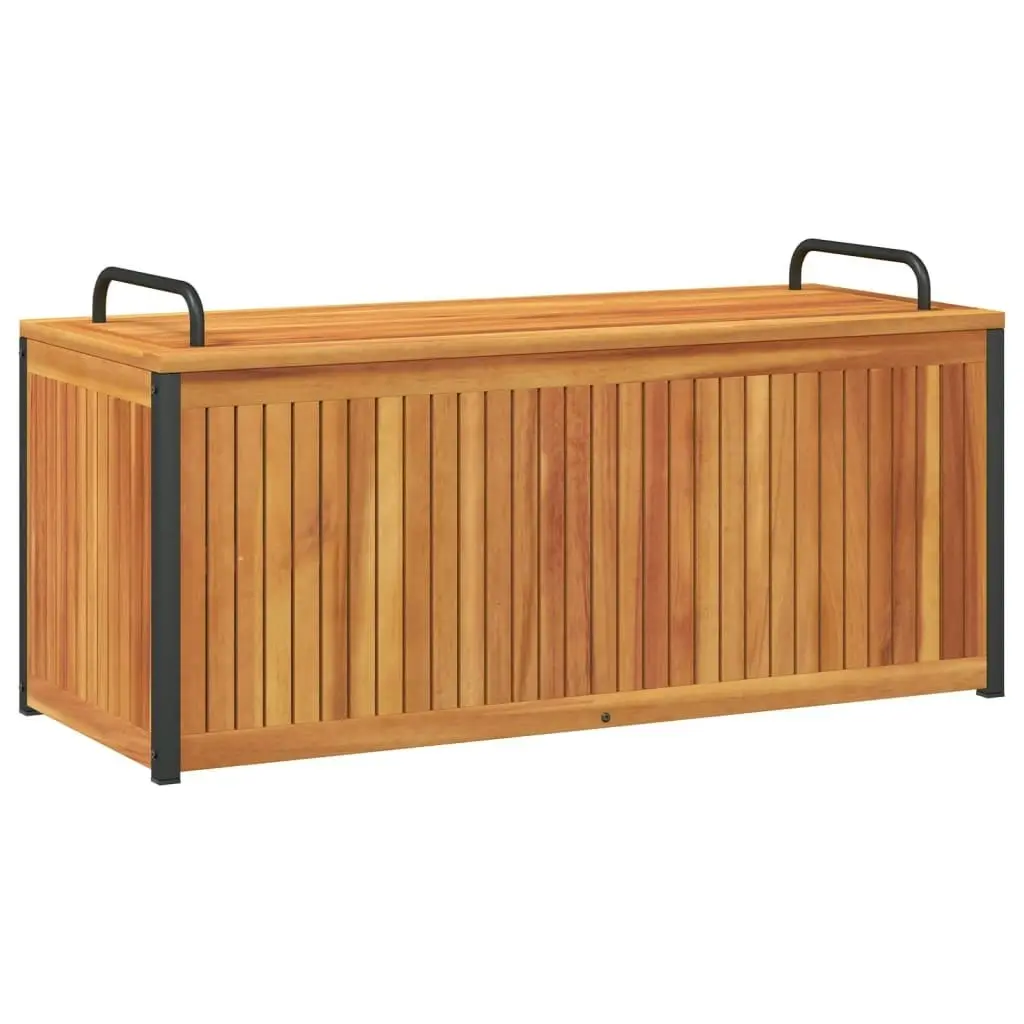 Outdoor Cushion Box 110x45x42/53 cm Solid Wood Acacia and Steel 367609